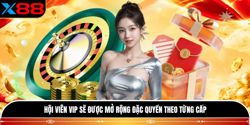 Hội viên VIP sẽ được mở rộng đặc quyền theo từng cấp